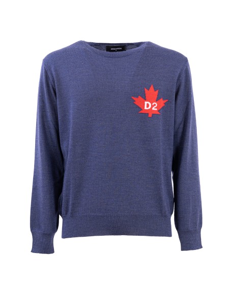 Shop DSQUARED2  Pull: Dsquared2 maglia in lana.
Vestibilità regolare.
Girocollo.
Bordi rifiniti a costine.
Lettering "D2" jacquard sul petto.
Composizione: 100% Lana.
Fabbricato in Italia.. HA1371 S18332-962